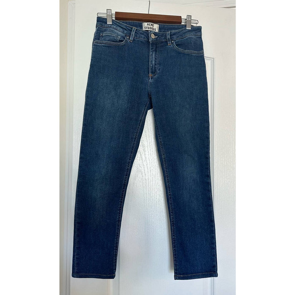 ACNE STUDIOS Skin 5 Used Blue Jeans 29 - Picture 2 of 9